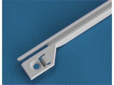 Plastic low profile guide rail snap in 160mm PCB depth (single)